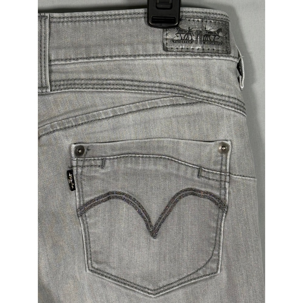 Levi Strauss Flatters & Flaunts‎ Skinny Leg Gray Jeans W29 L32 20222-0005